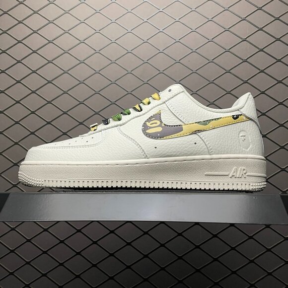 Bape x Nike Air Force 1 Unisex Sneakers